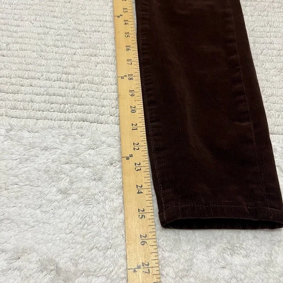 Anthropologie Brown High-Rise Skinny Corduroy Pants - Picture 8 of 16